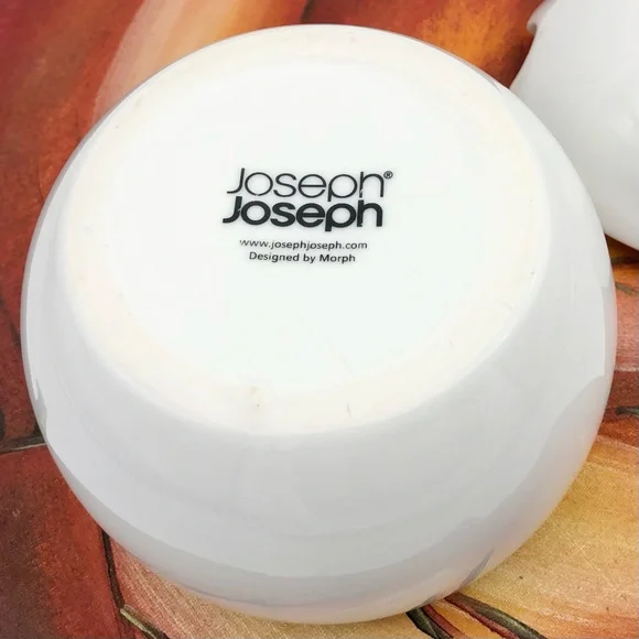 Joseph Joseph by Morph White Heavy Ceramic Lidded Orb Mortar Missing Pestle